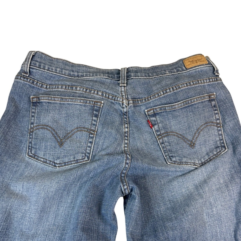 Levis 505 Straight Leg Jeans Women's Size 12M Blue Denim Cotton Blend Casual‎